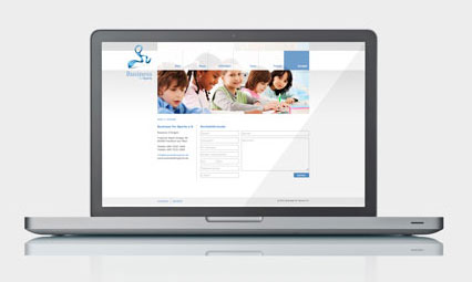 Business for Sports Webseite